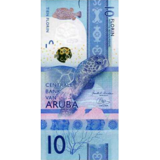 (460) ** PNew (PN21a) Aruba 10 Florin Year 2019